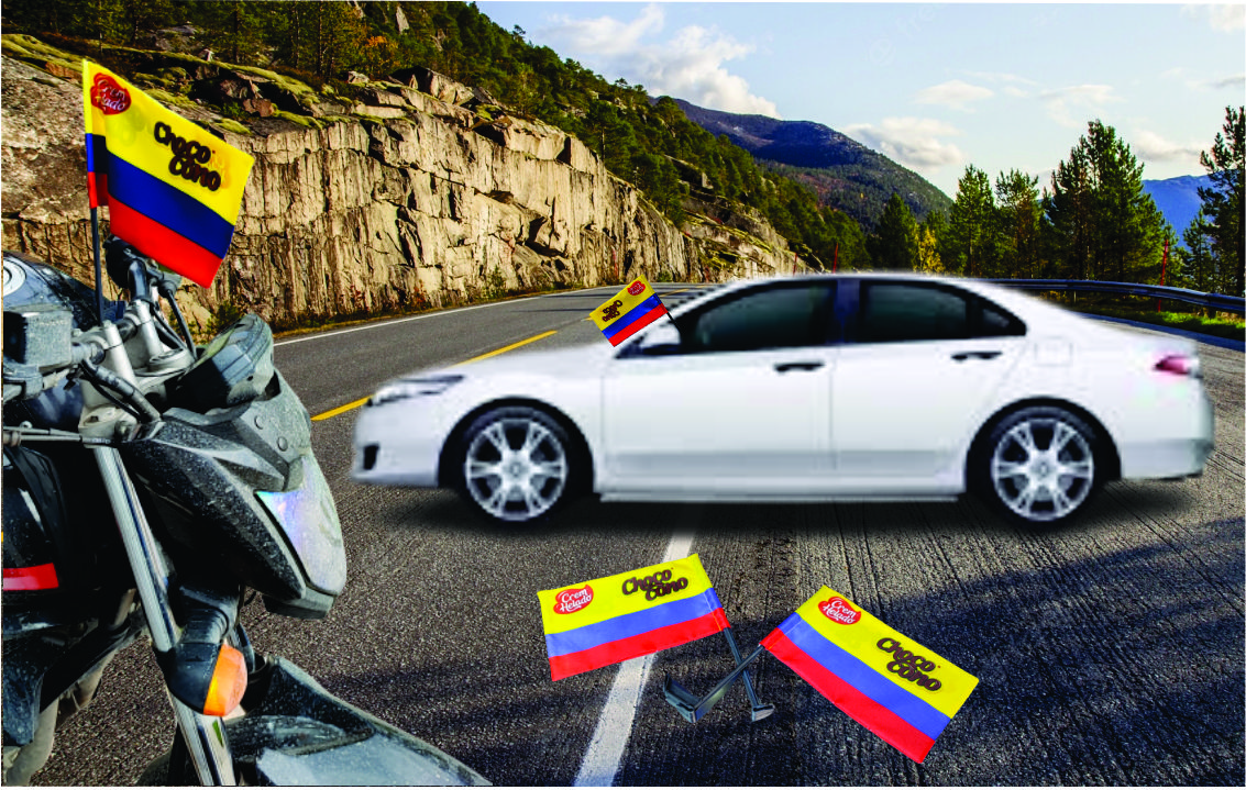 Banderas de exterior para carros sublimadas